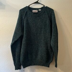 VTG Classic Directions green sweater size large tall